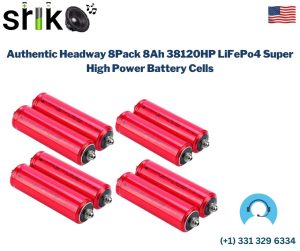 Authentic Headway 38120HP 8AH 25C 200Amp LiFePo4 Super High Power Cells