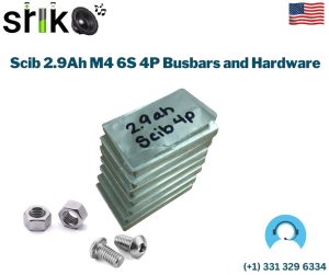 Scib 2.9Ah M4 6S 4P Busbars and Hardware