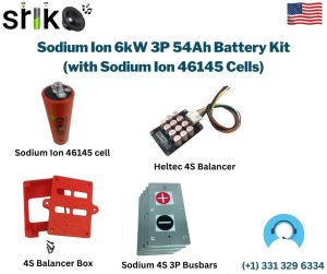 Sodium Ion 6kW 3P 54Ah Battery Kit (with Sodium Ion 46145 Cells)
