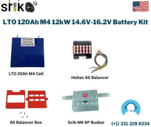 LTO 120Ah M4 12kW 14.6V-16.2V Battery Kit