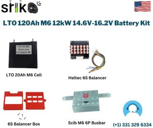 LTO 120Ah M6 12kW 14.6V-16.2V Battery Kit
