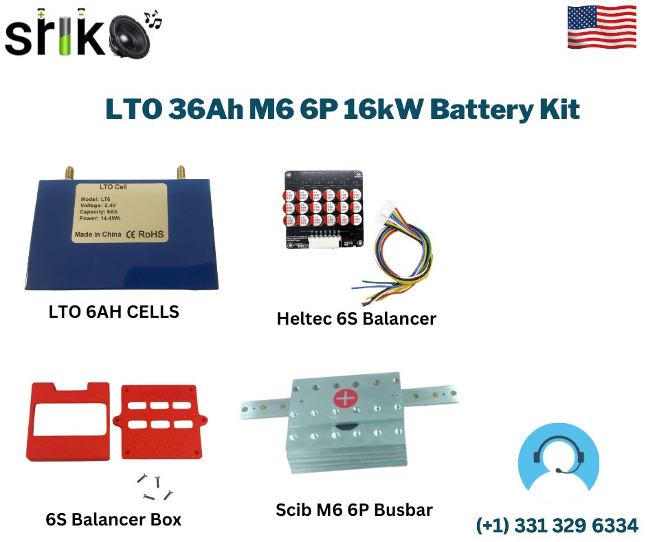 LTO 36Ah M6 6P 16kW Battery Kit