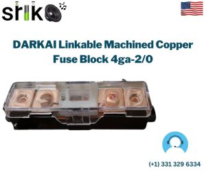 DARKAI Linkable Machined Copper Fuse Block 4ga-2/0