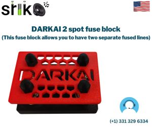 DARKAI 2 spot fuse block (This fuse block allows you to have two separate fused lines)