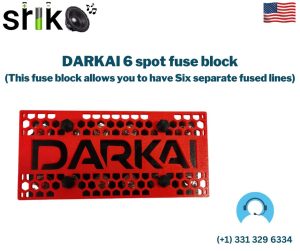 DARKAI 6 spot fuse block (This fuse block allows you to have Six separate fused lines)