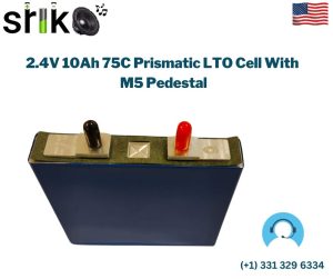 2.4V 10Ah 75C Prismatic LTO Cell With M5 Pedestal