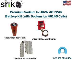 Premium Sodium Ion 8kW 4P 72Ah Battery Kit (with Sodium Ion 46145 Cells)