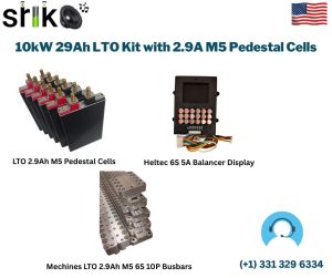 10kW 29Ah LTO Kit with 2.9A M5 Pedestal Cells