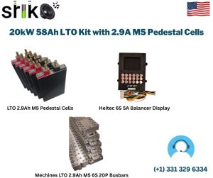 20kW 58Ah LTO Kit with 2.9A M5 Pedestal Cells