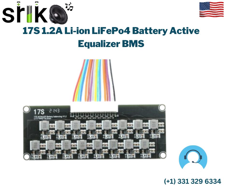 17S 1.2A Li-ion LiFePo4 Battery Active Equalizer BMS