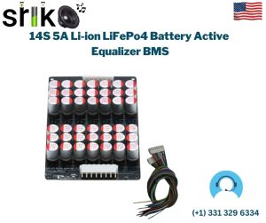 14S 5A Li-ion LiFePo4 Battery Active Equalizer BMS