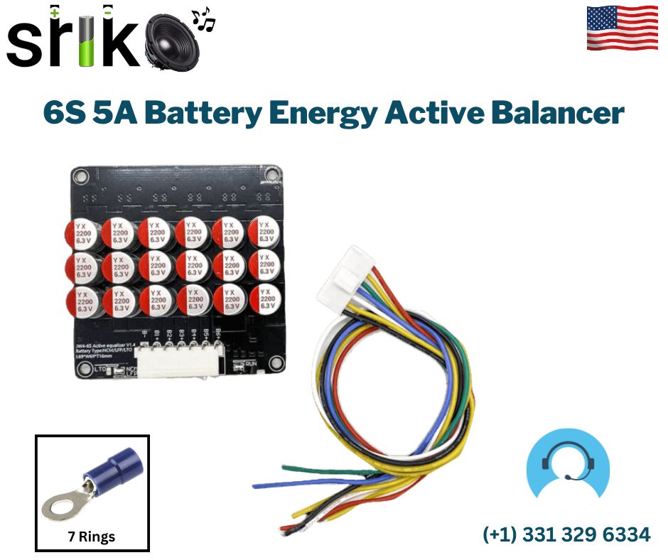 6S 5A Battery Energy Active Balancer